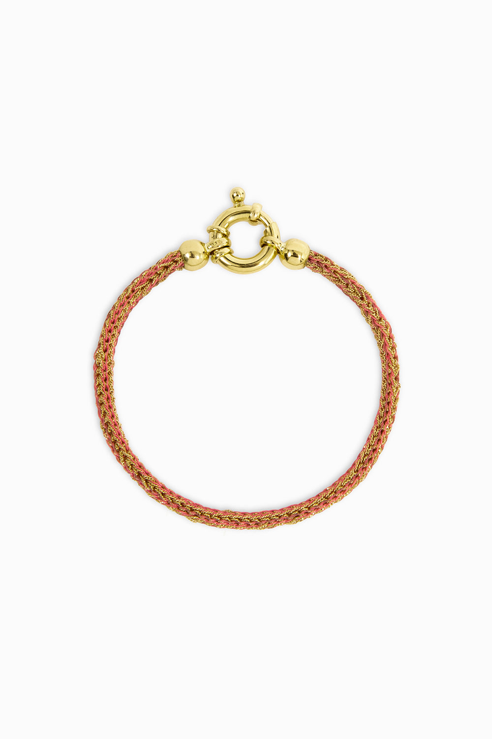 Texture pink bracelet