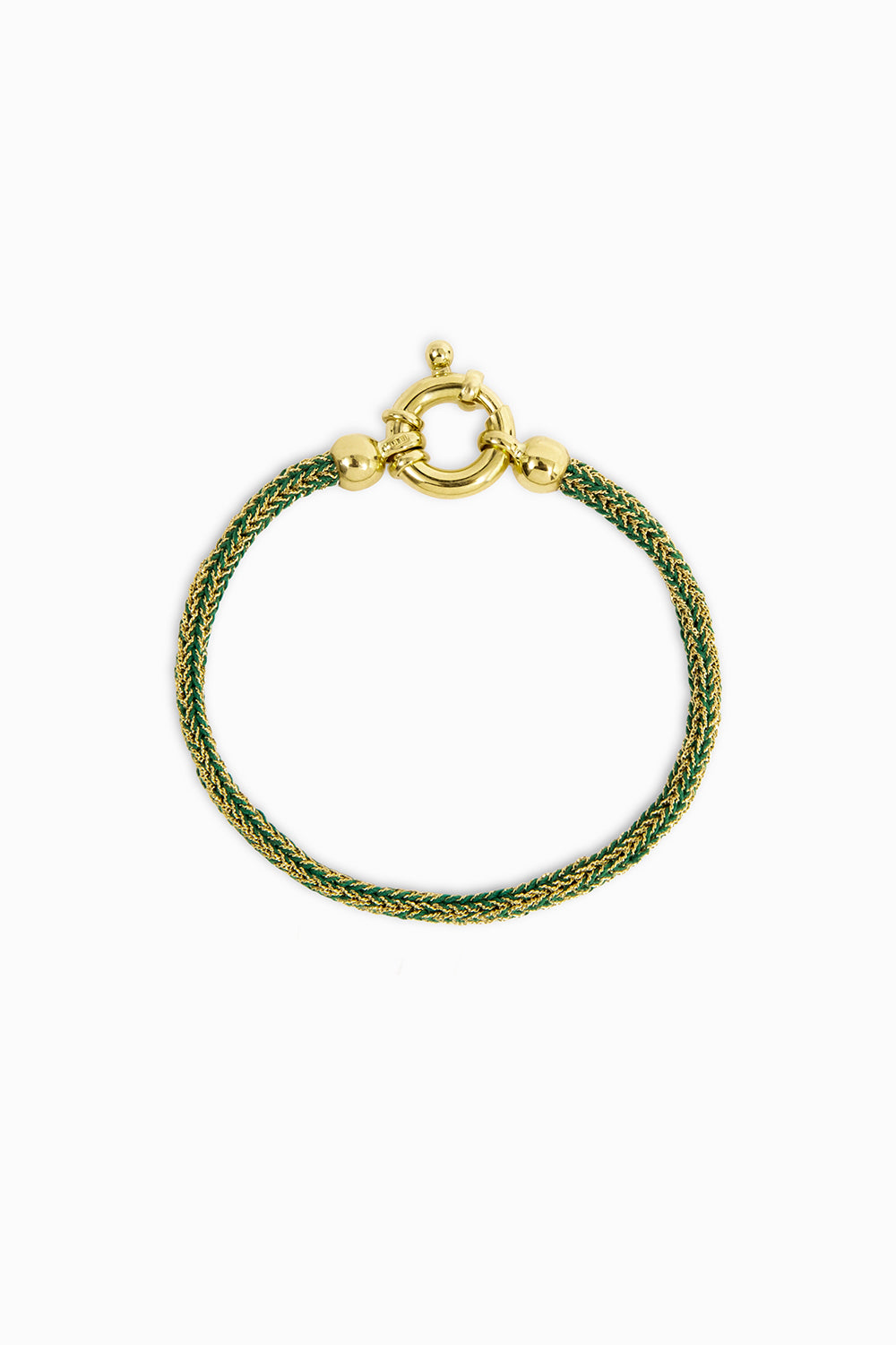 Texture green bracelet