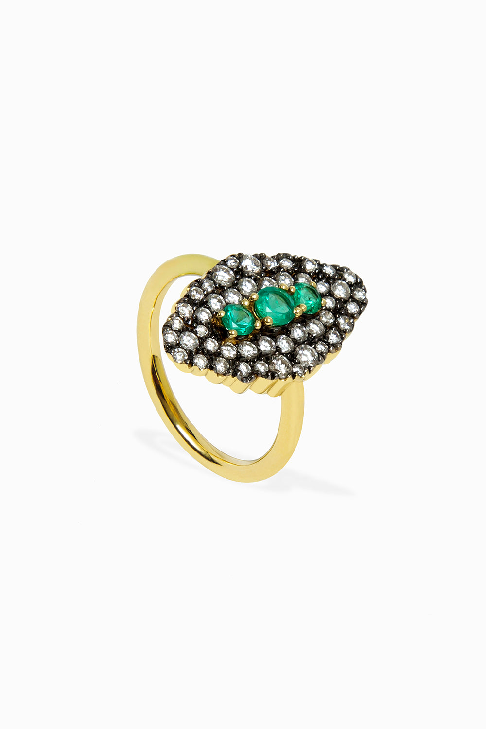 Maxi lanzadera emerald ring