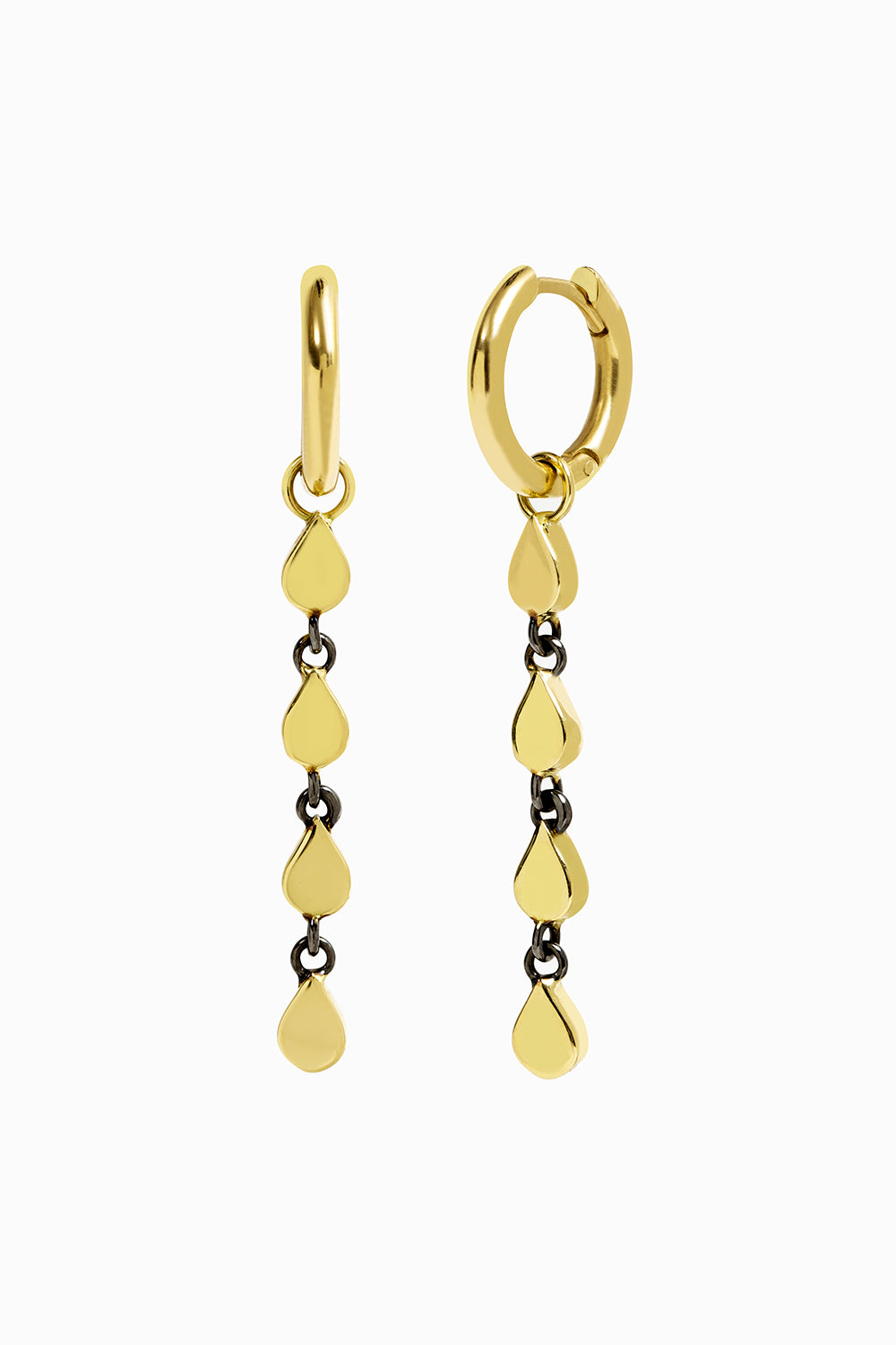 Gold seeds earrings