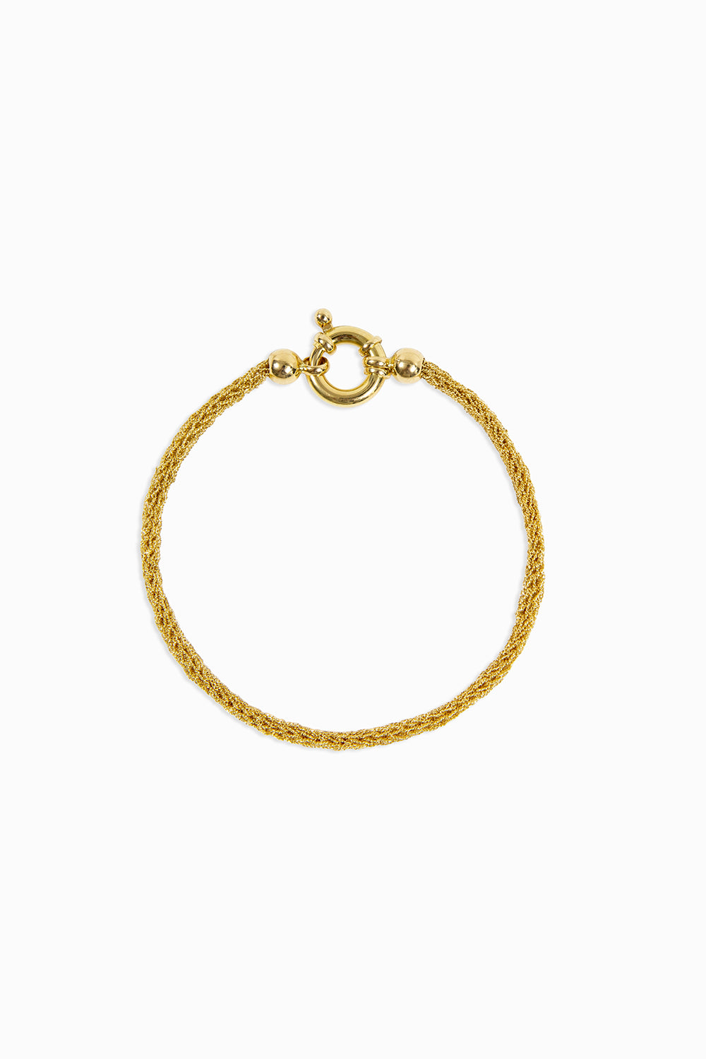 Texture gold bracelet