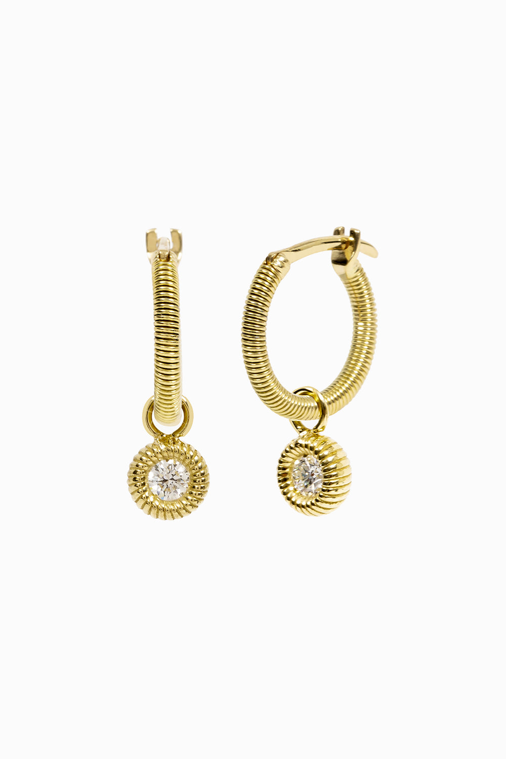 Cabo diamond hoop earrings XS