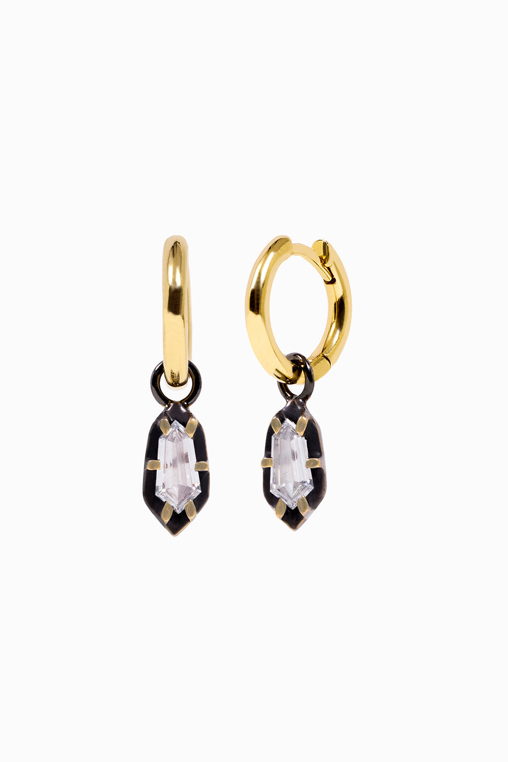 Hoop earrings with motif