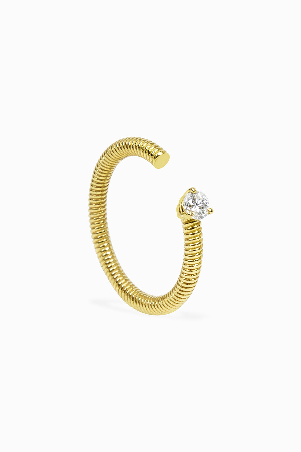 Anillo Cabo abierto diamante 0.15ct