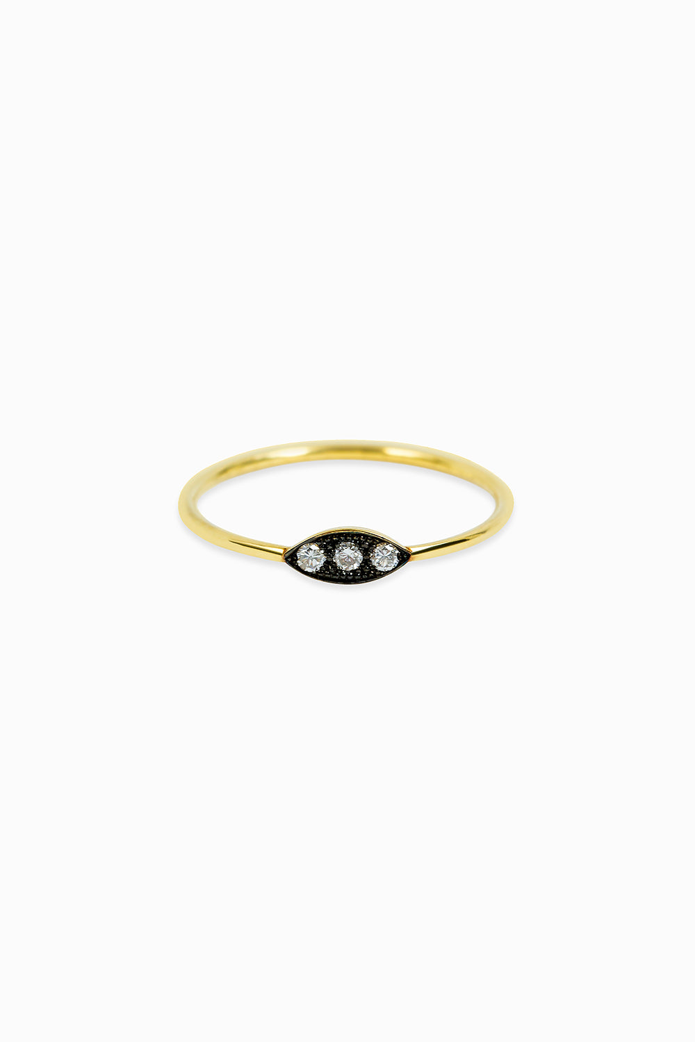 Midnight triple tiny ring
