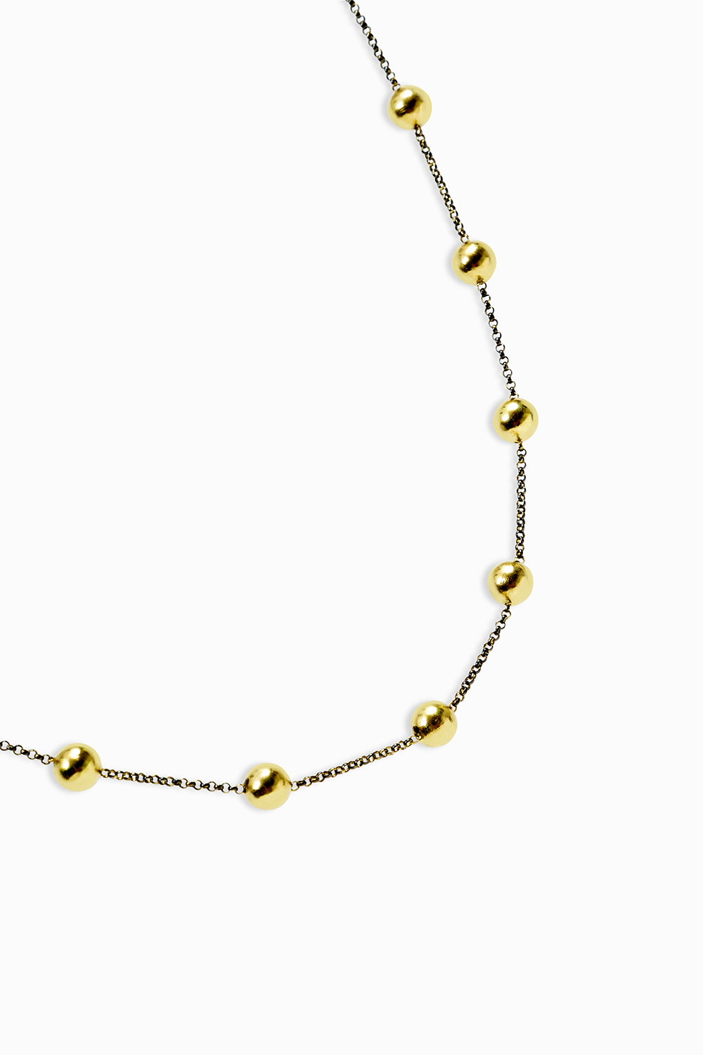 Balls & chain necklace 100cm