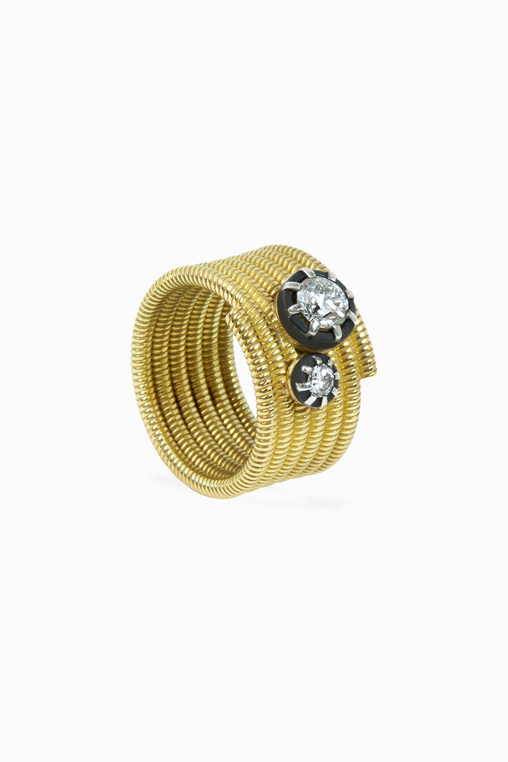 Cabo & Midnight twist ring L