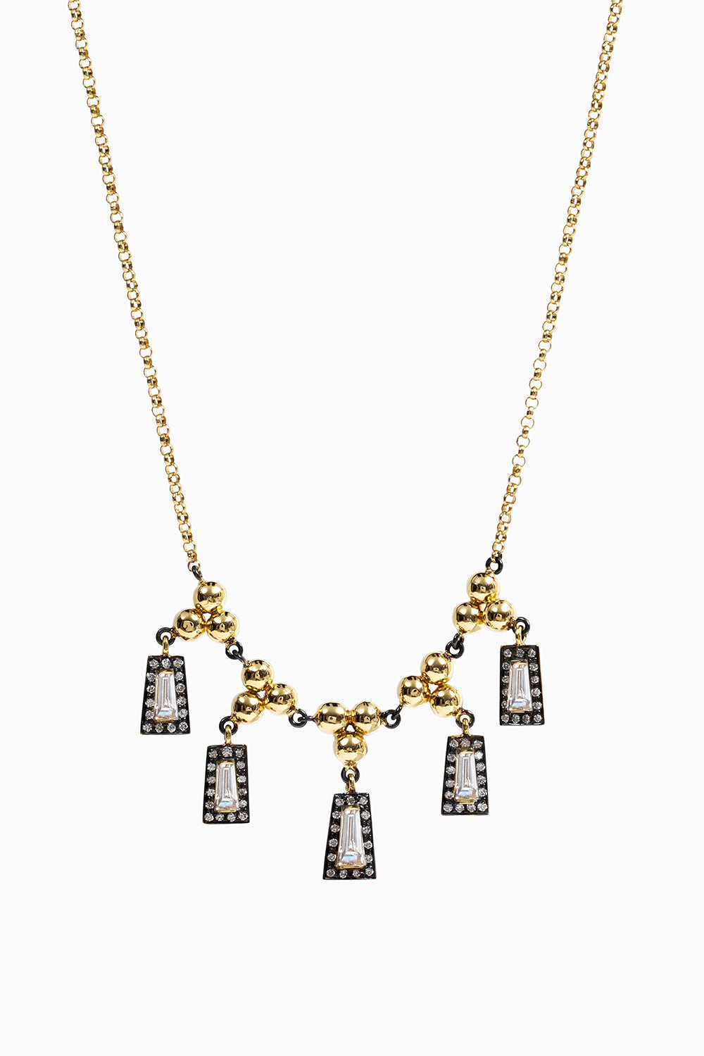 Midnight five taper necklace