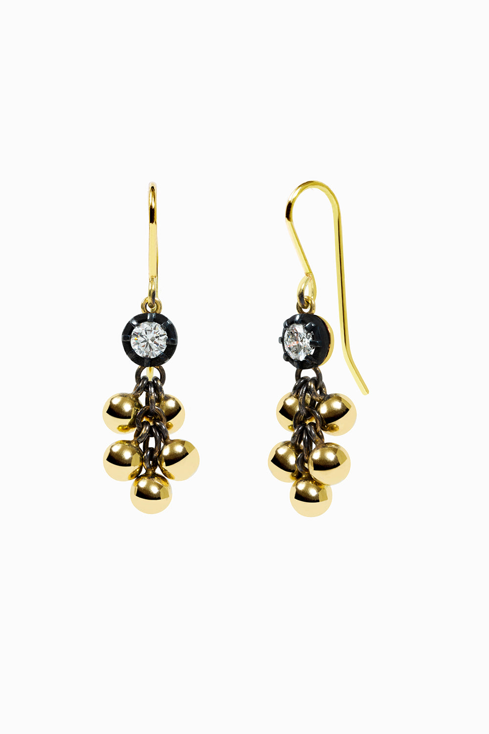 Racimo earrings with diamonds 0.80ct.