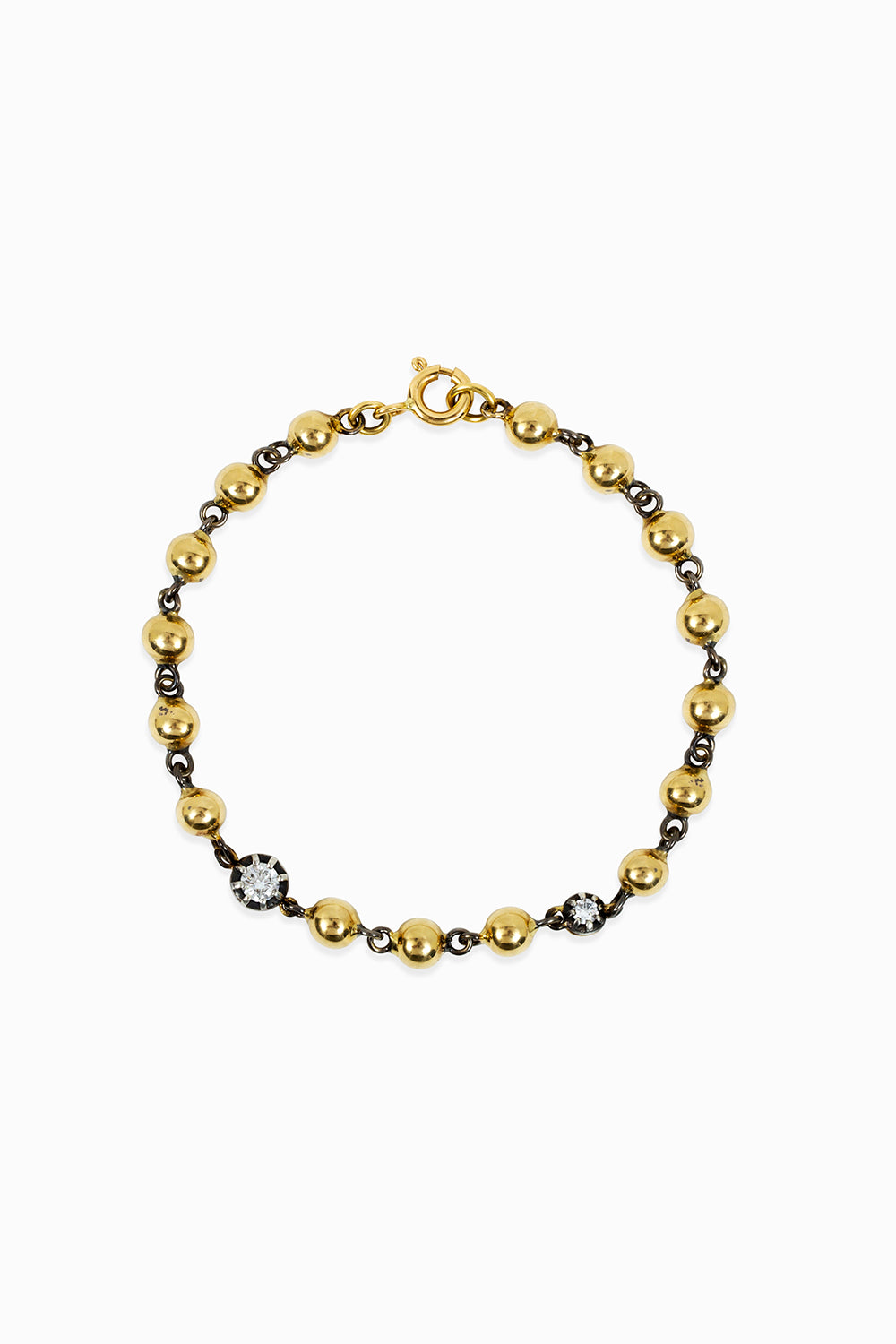 Balls bracelet with diamonds