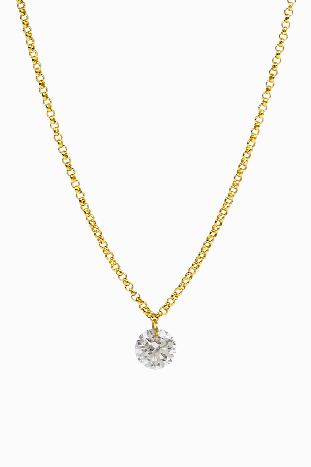 Laser diamond pendant