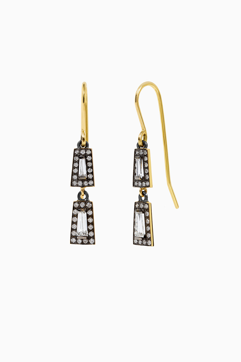 Midnight two taper earrings