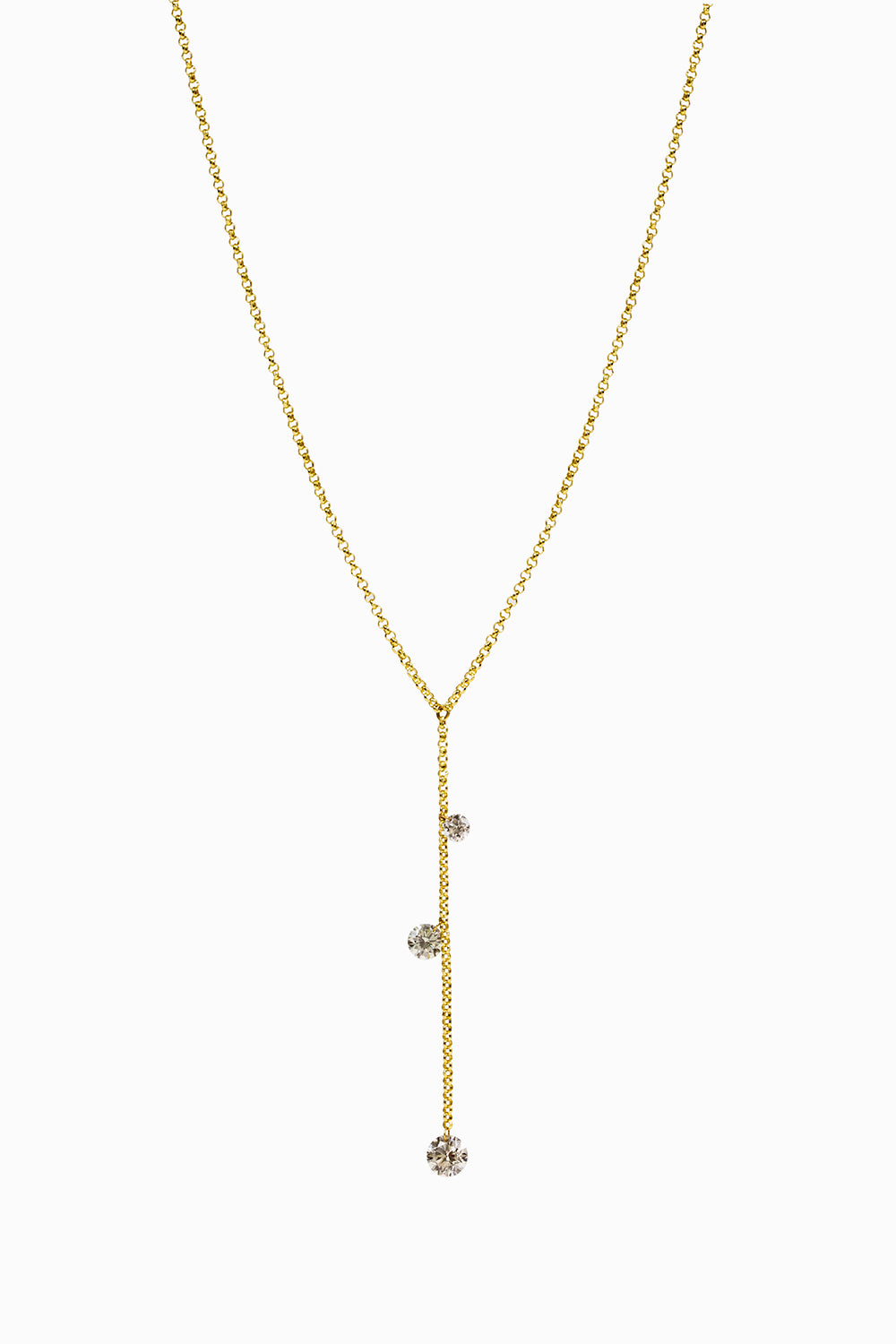 Colgante láser fall diamantes 0.47ct.