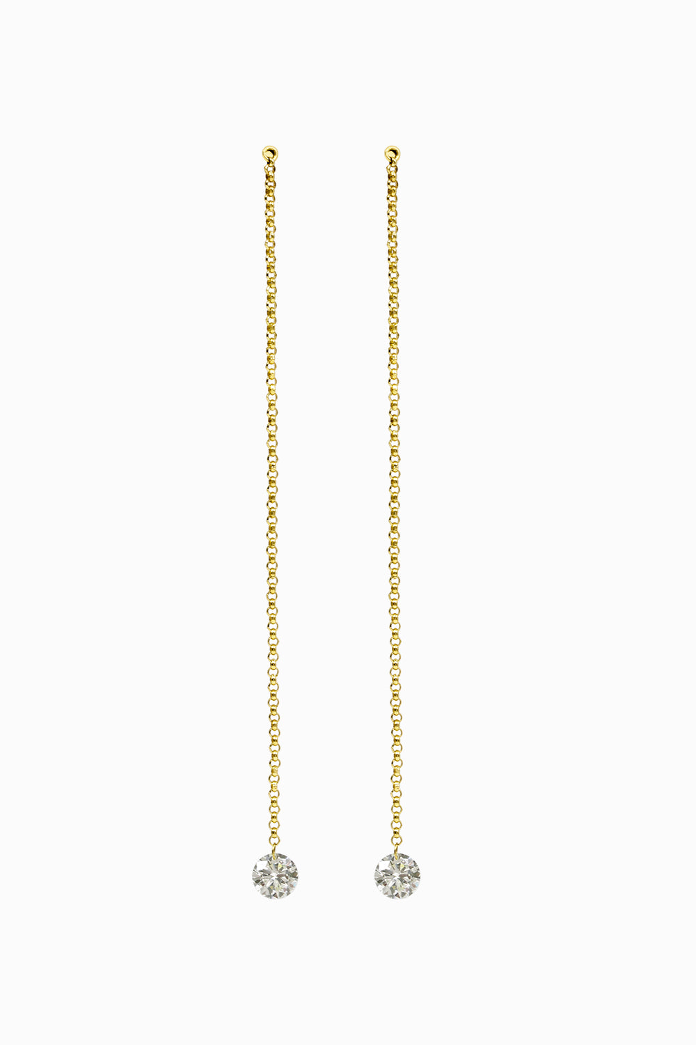 Pendientes láser chain 0.60ct.