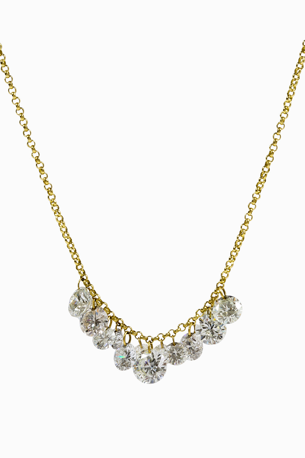 Colgante multi-diamantes láser