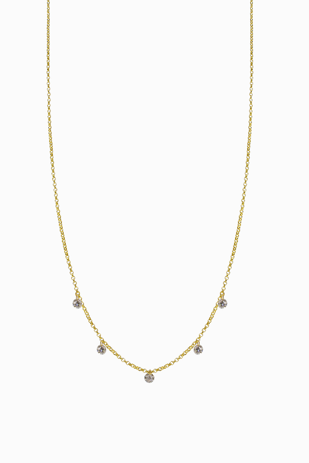 Colgante láser 5 diamantes 0.35ct.