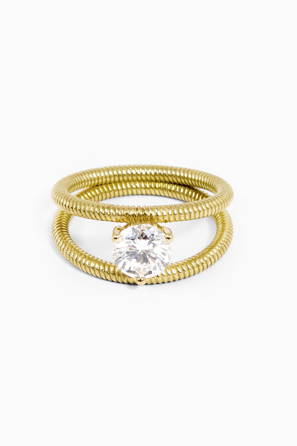 Anillo Cabo solitario brillante