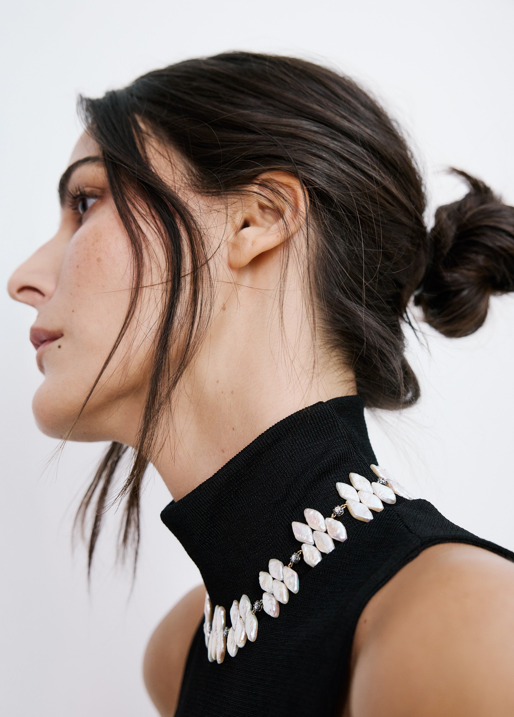 Collar Rombo perlas