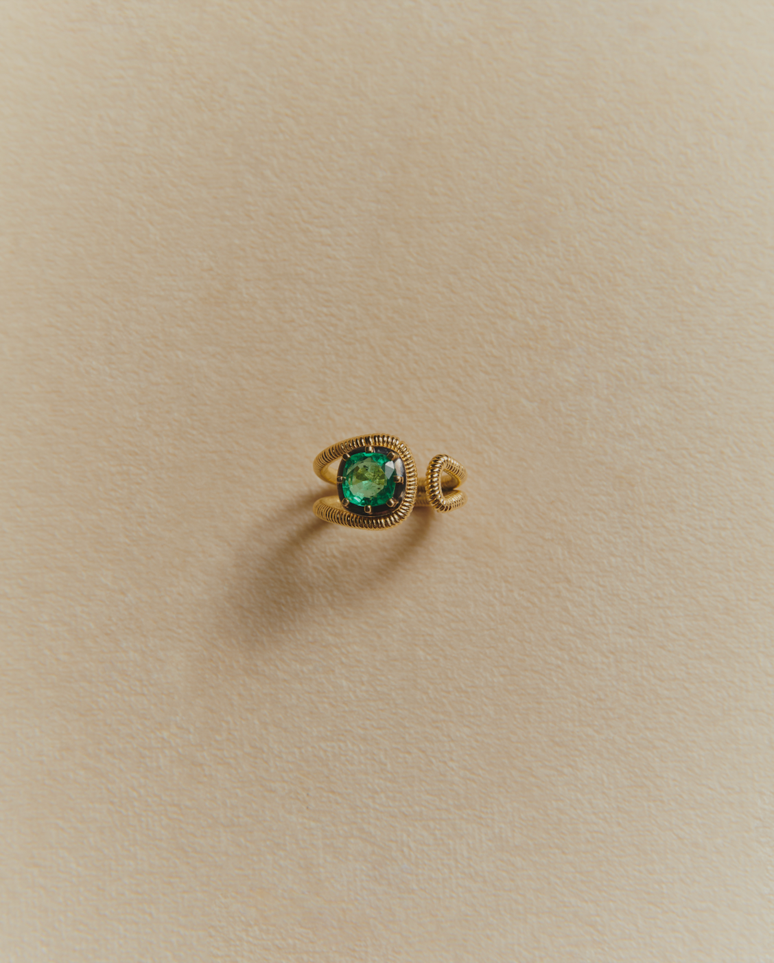 Sylvie emerald ring