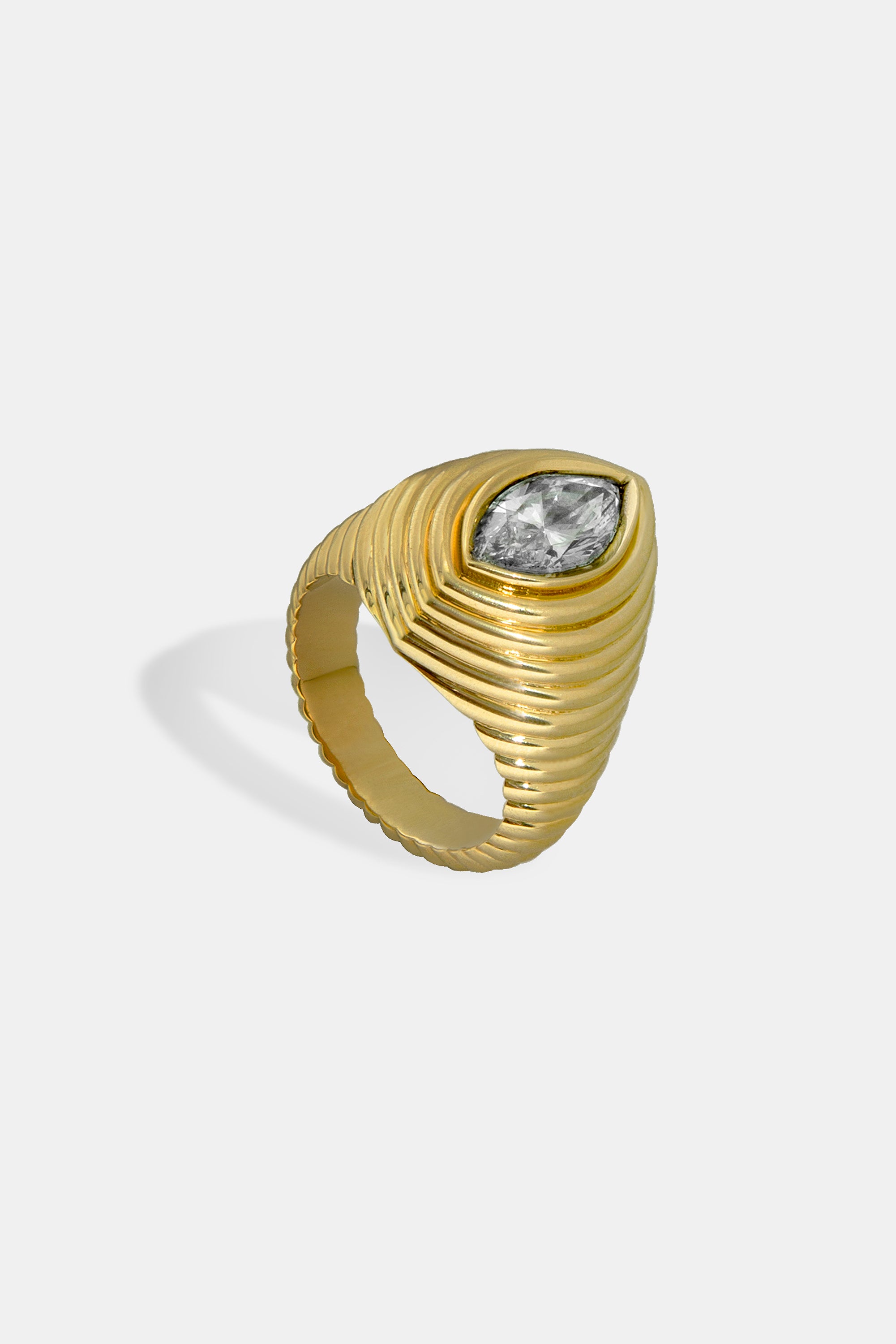 Anillo Gold & Gold marquise