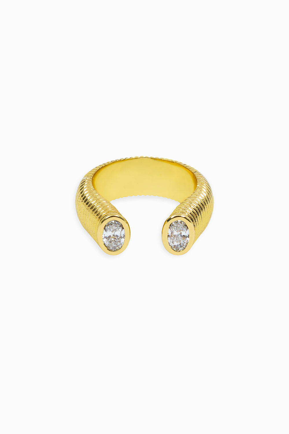 Anillo Cabo & diamantes ovales