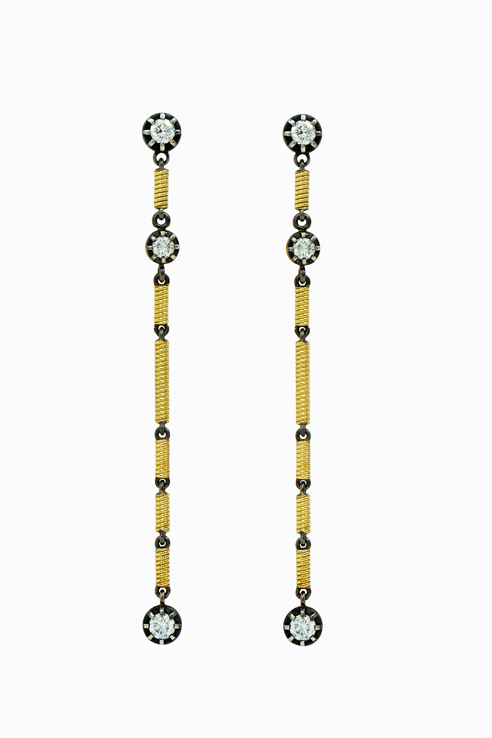 Tube long mini earrings