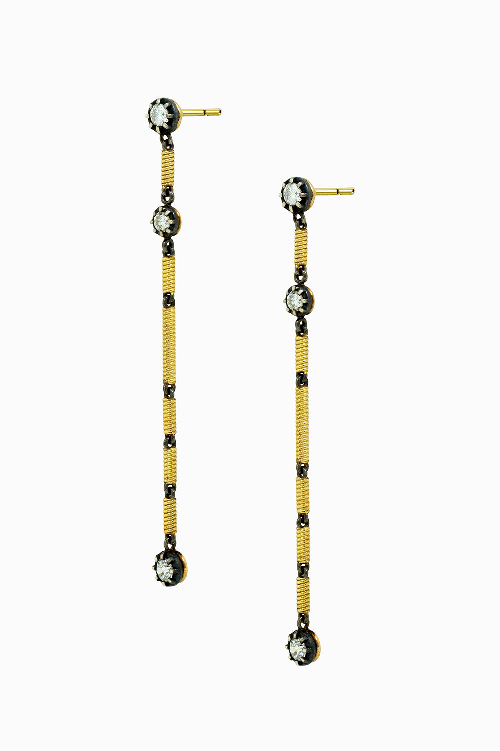 Tube long mini earrings