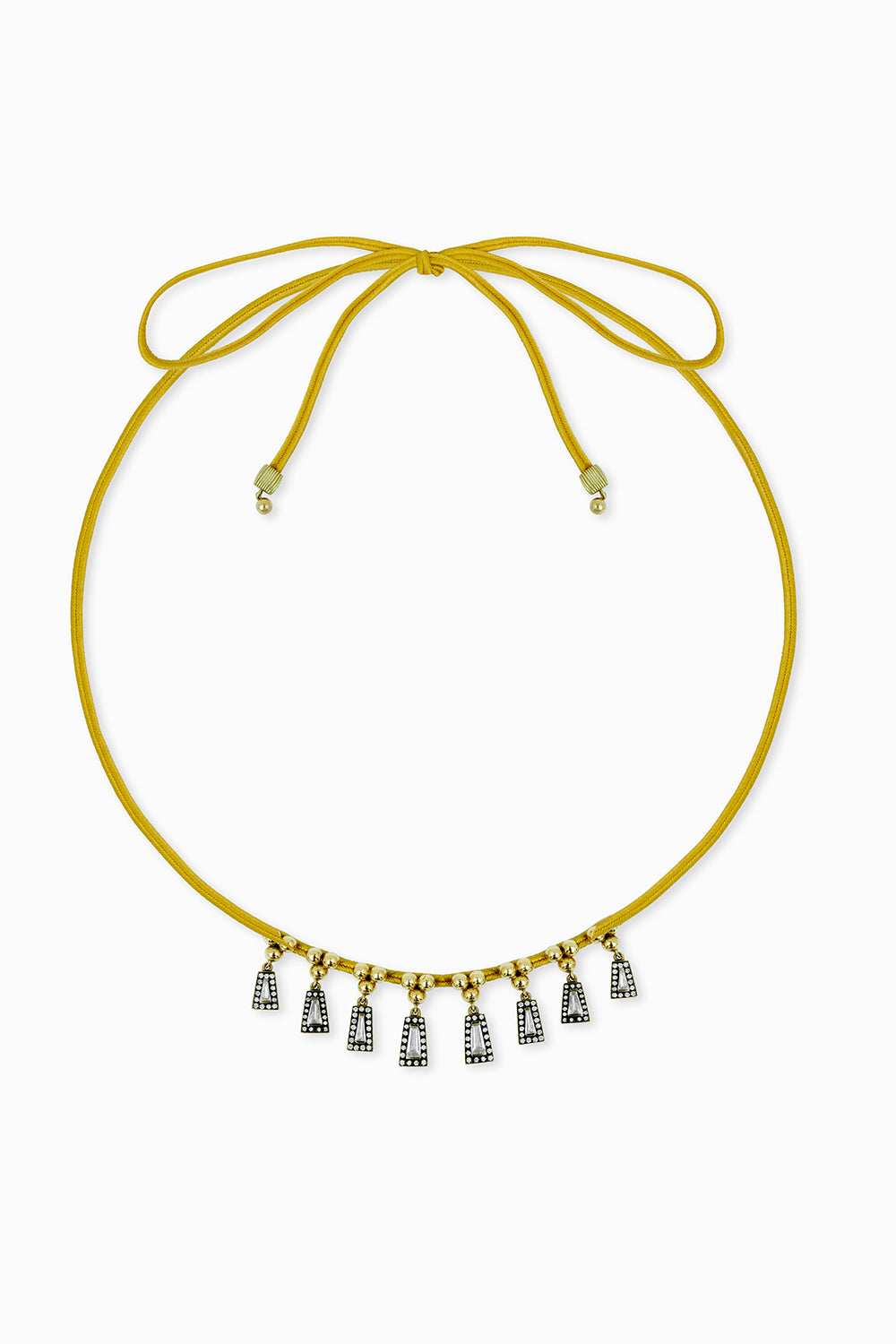 Tapers ribbon necklace