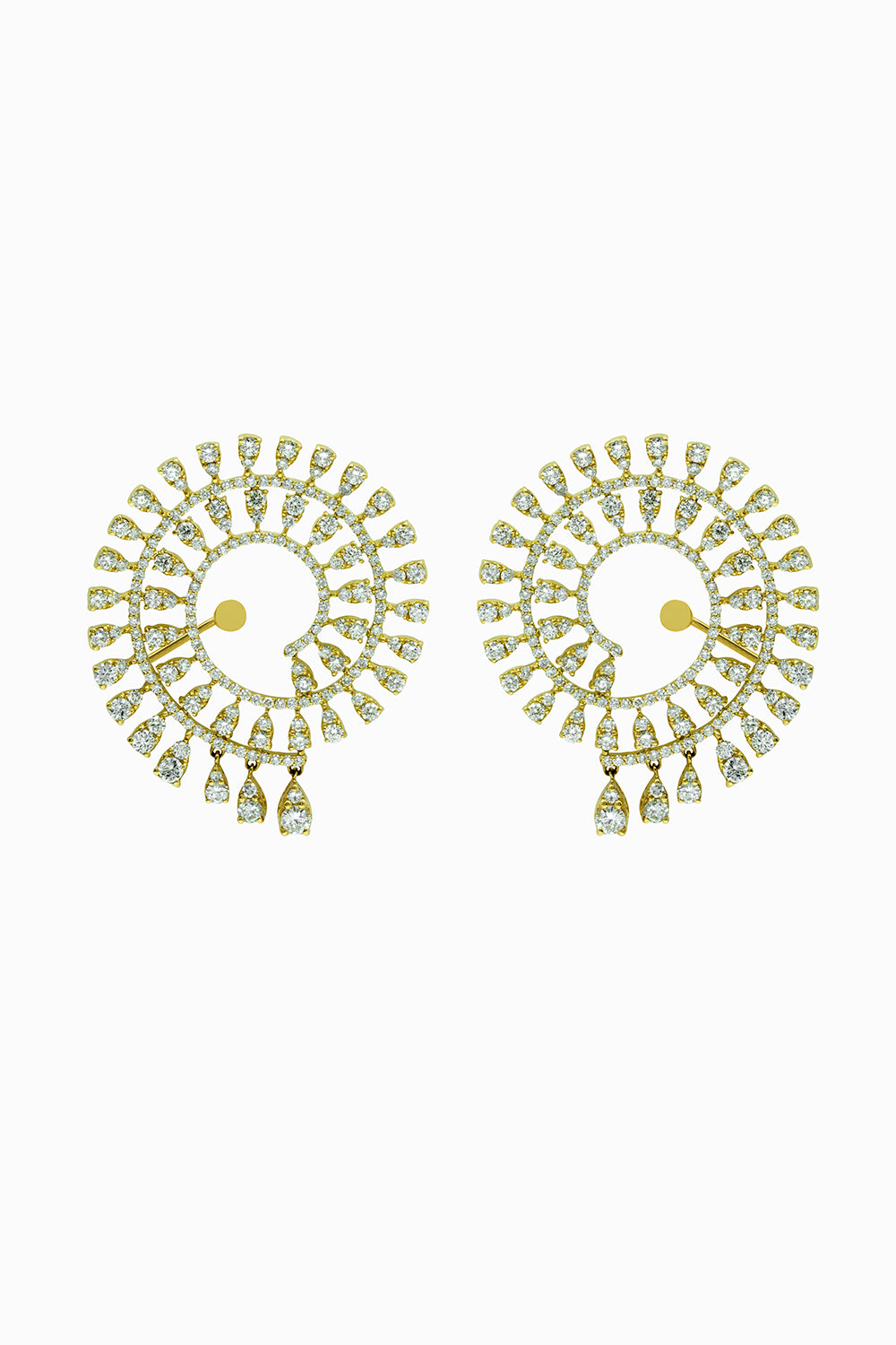 Pendientes Caracola oro amarillo