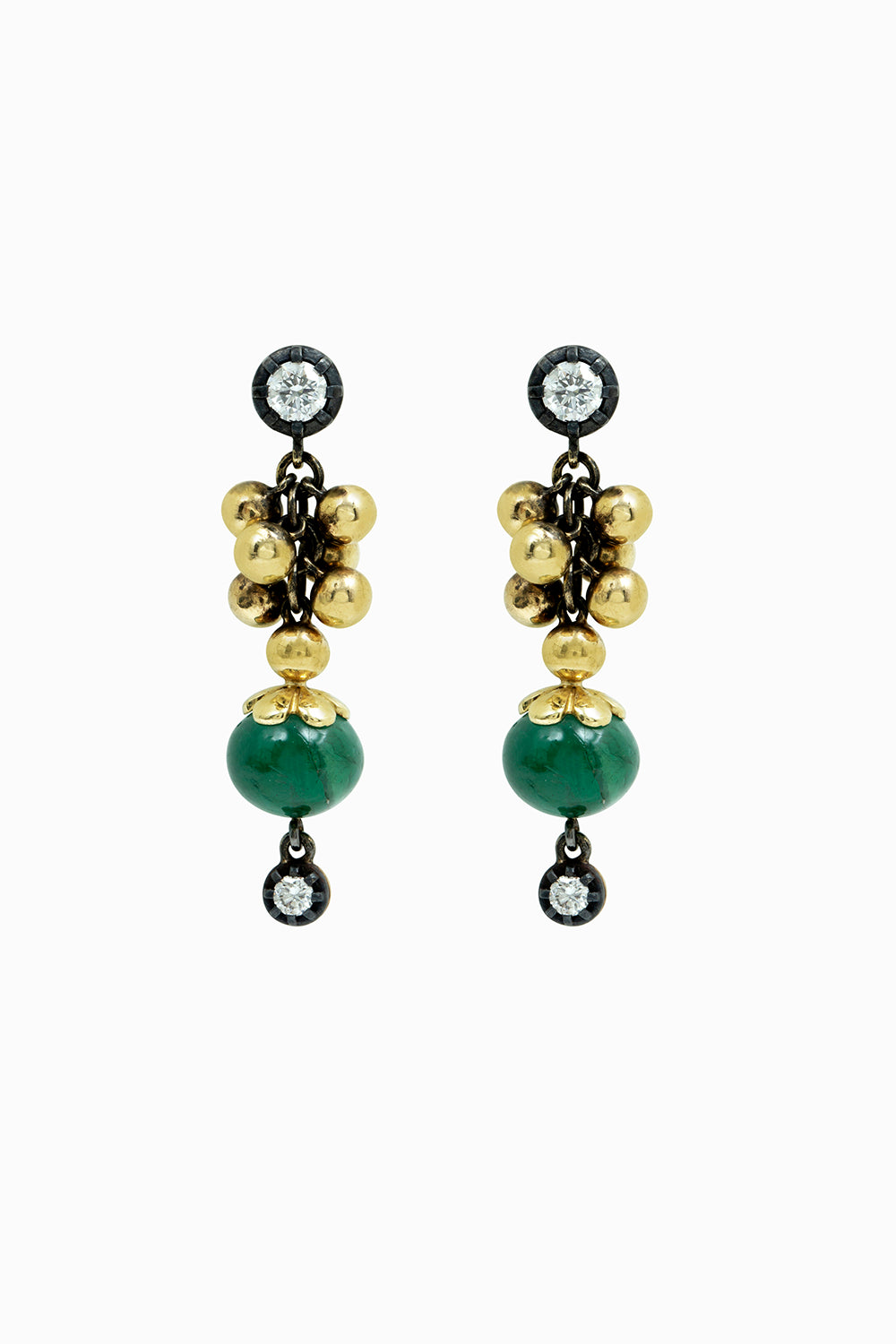 Pendientes briolette & bolas