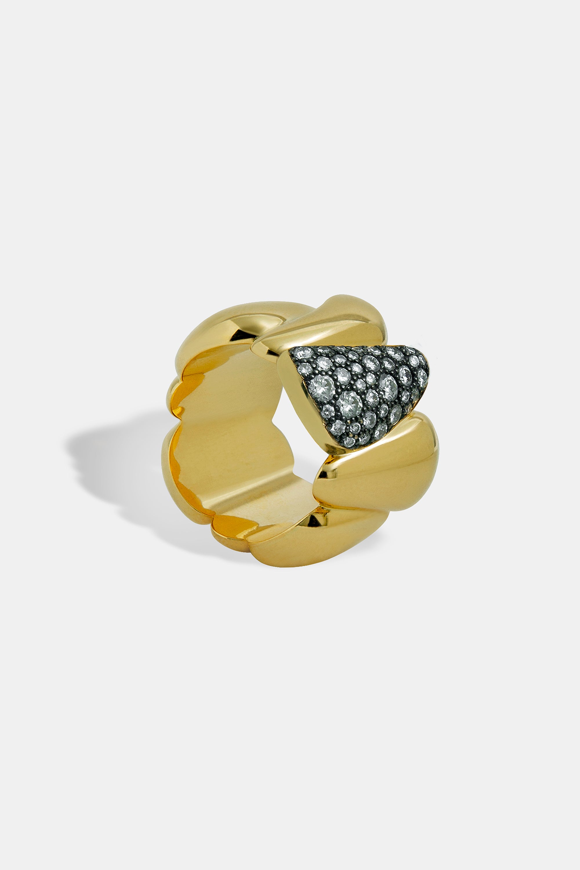 Anillo Seeds rodio negro L