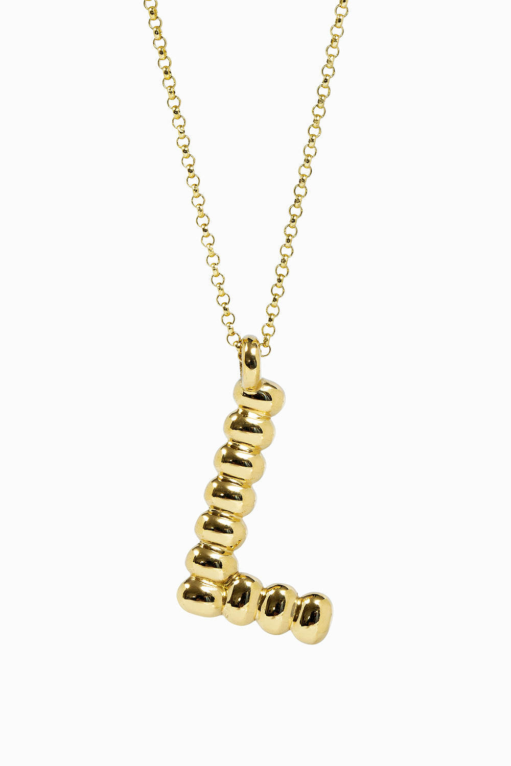 Mini letter Gold & Gold pendant