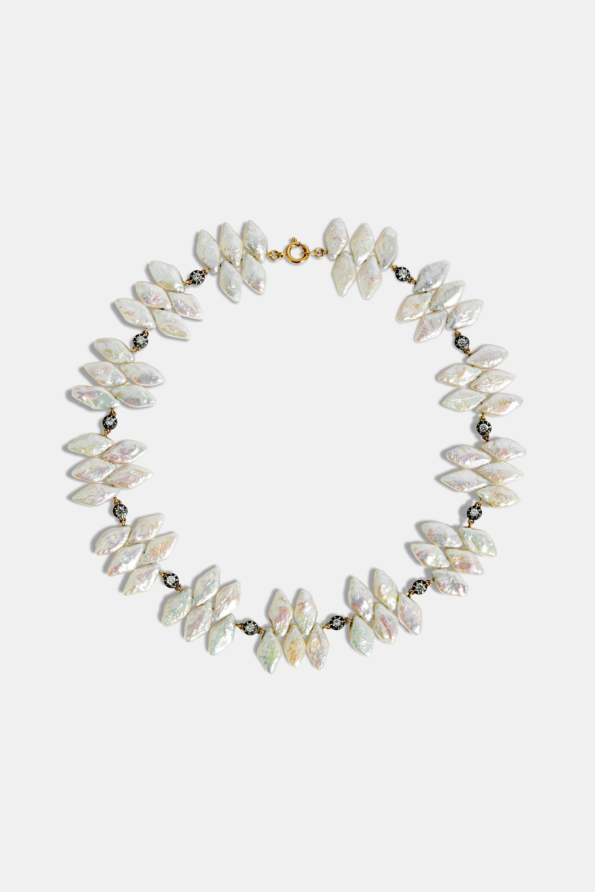 Collar Rombo perlas