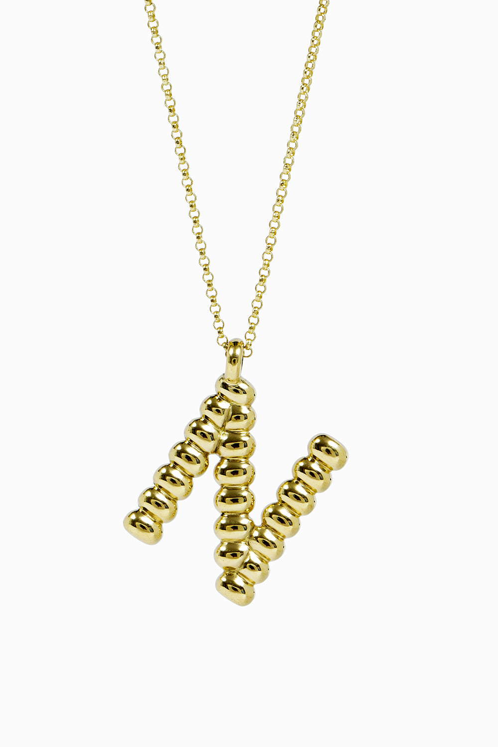 Mini letter Gold & Gold pendant