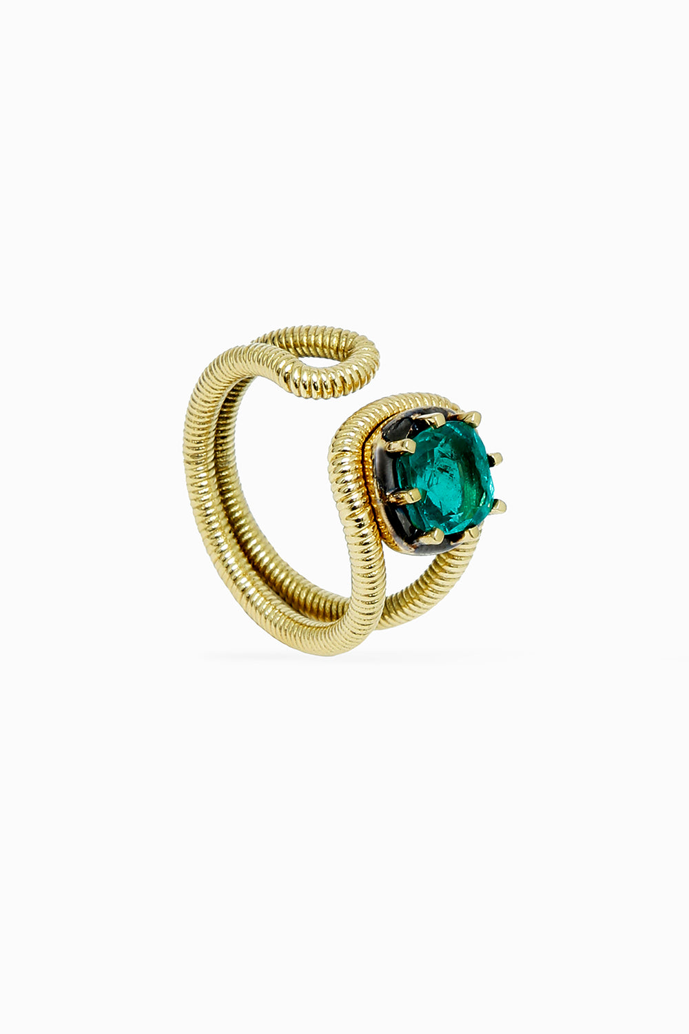 Sylvie emerald ring