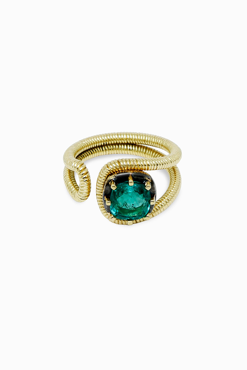 Sylvie emerald ring