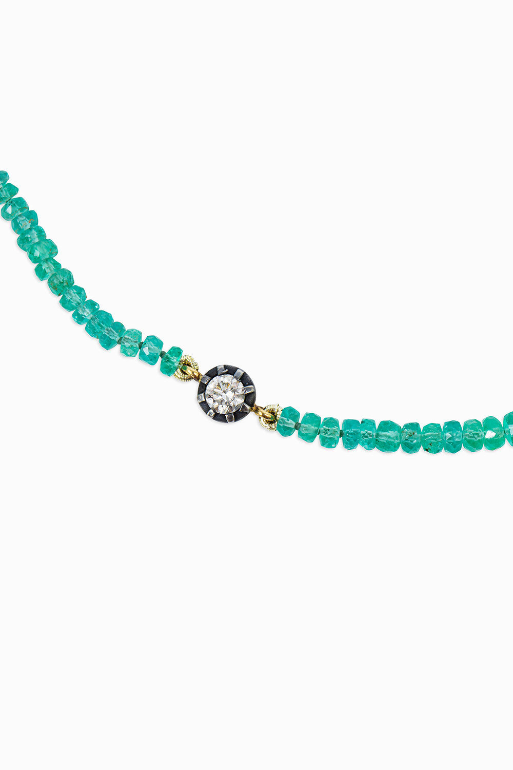 Emerald beads necklace