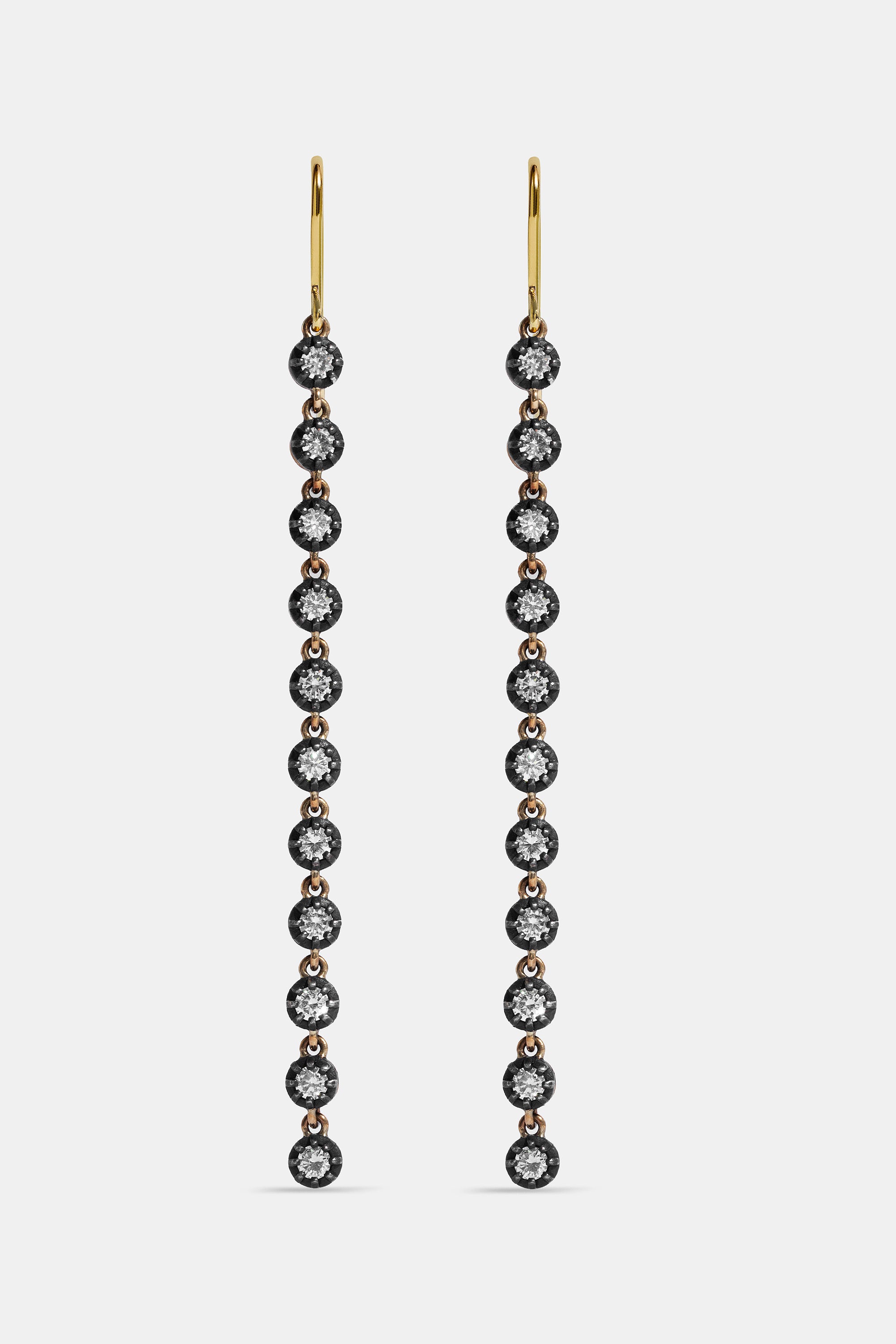 Pendientes Midnight largos 2,23ct
