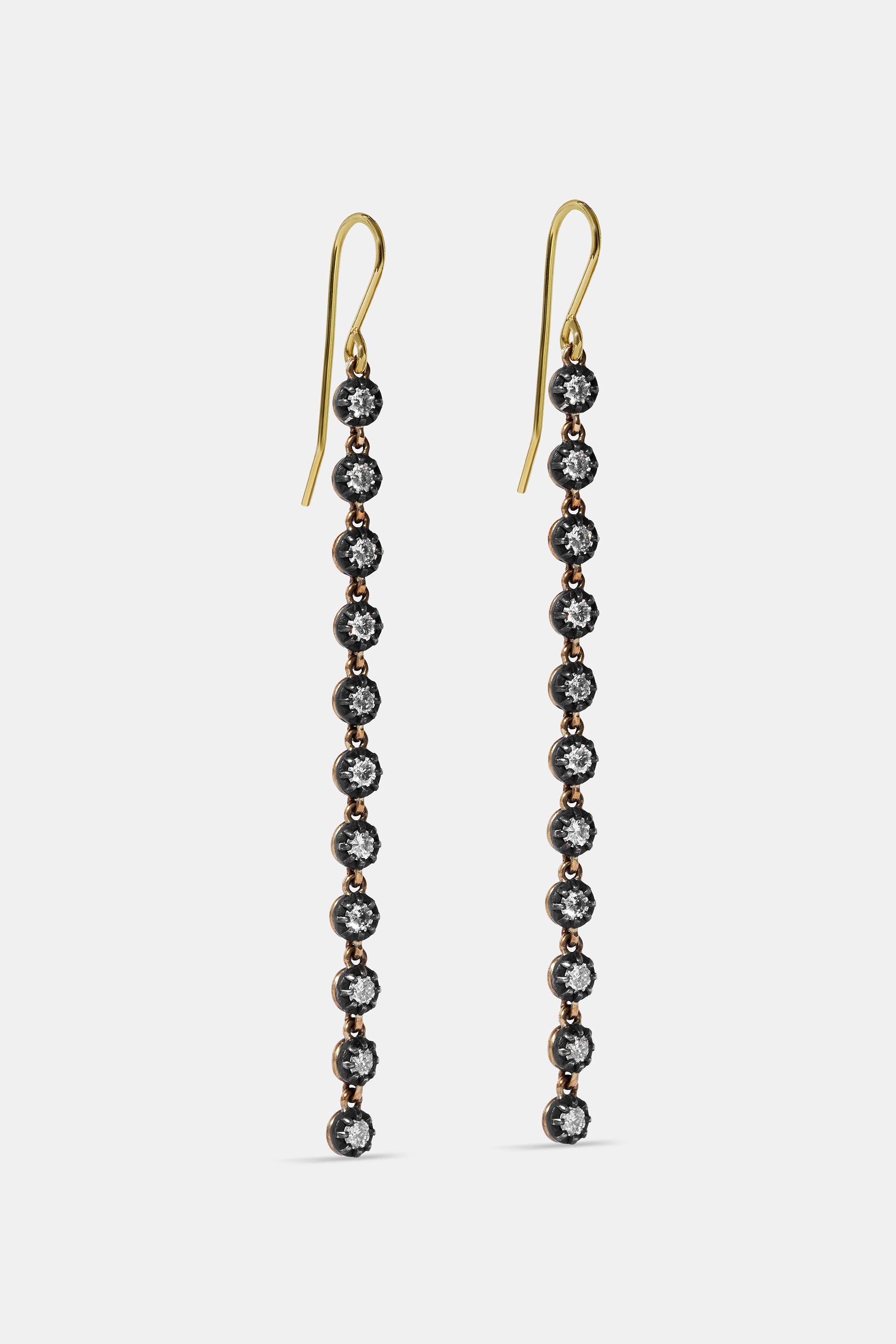 Pendientes Midnight largos 2,23ct