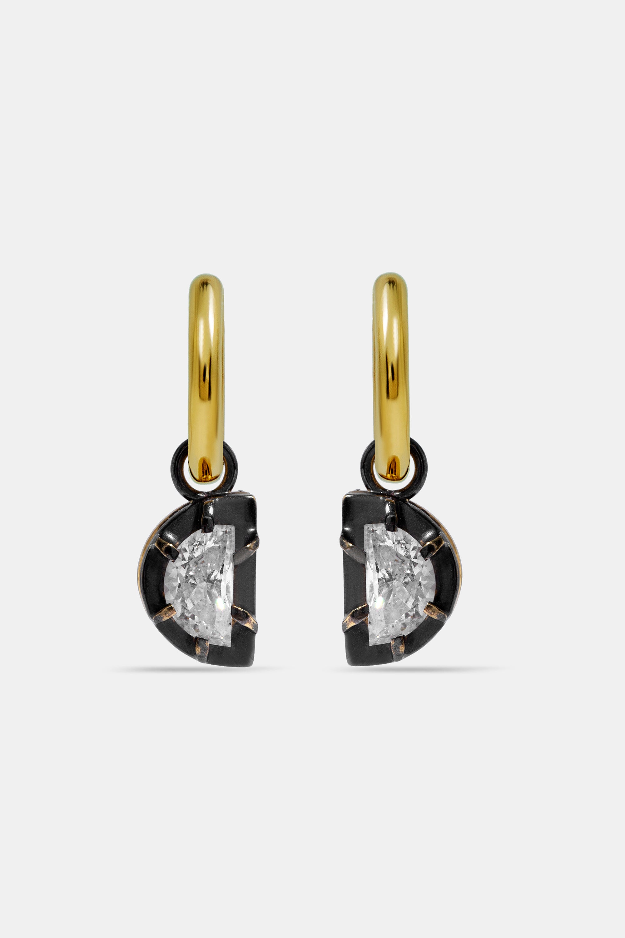 Pendientes Midnight media luna