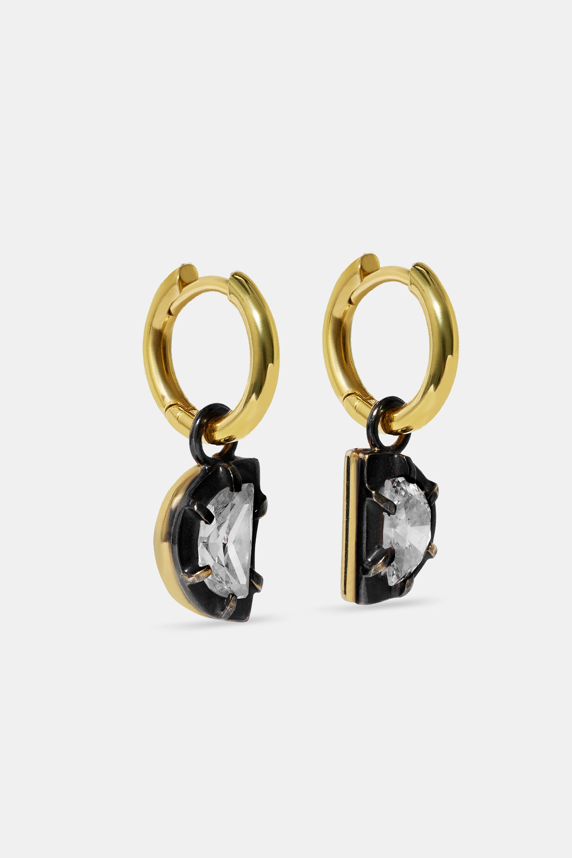Pendientes Midnight media luna