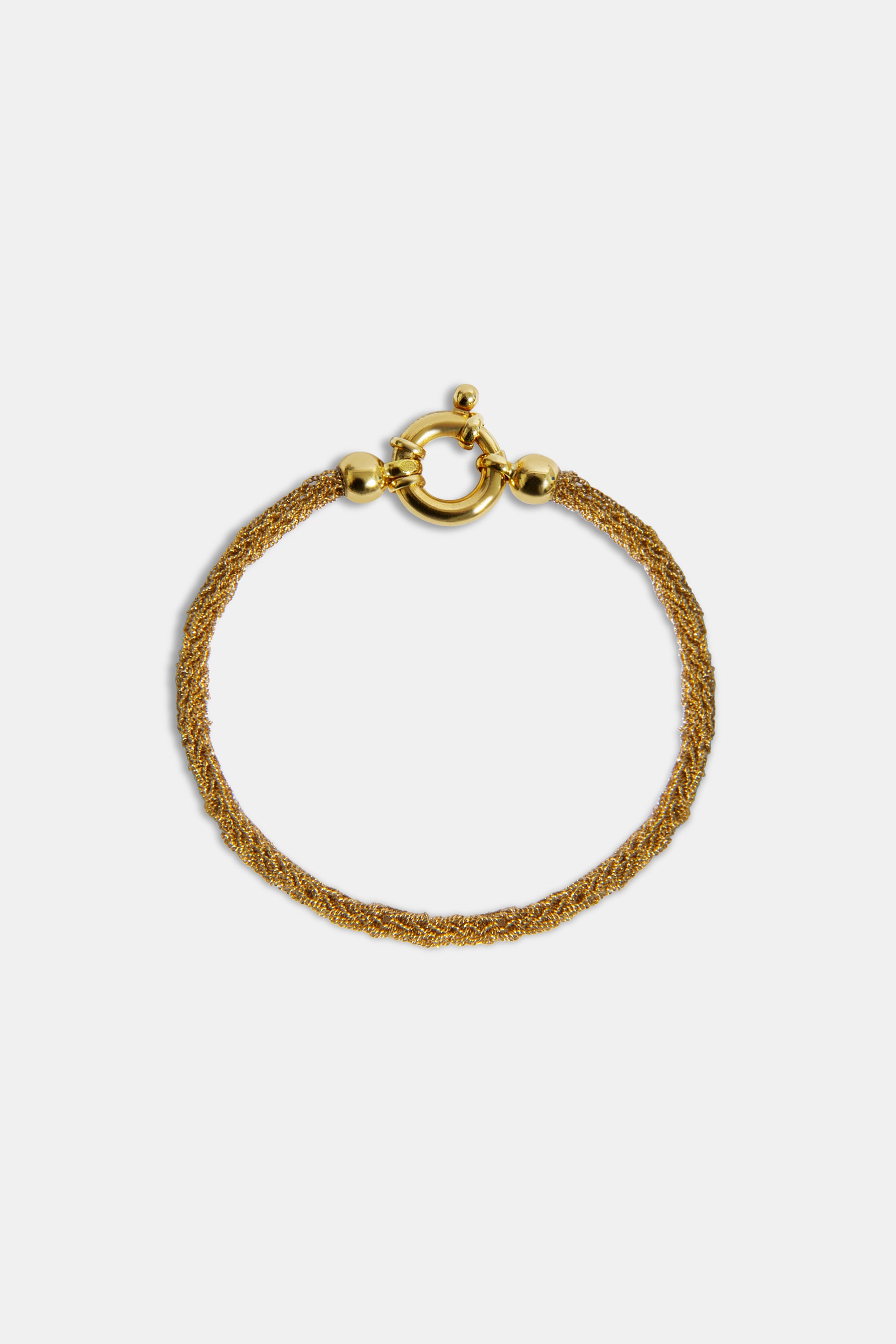 Texture gold bracelet