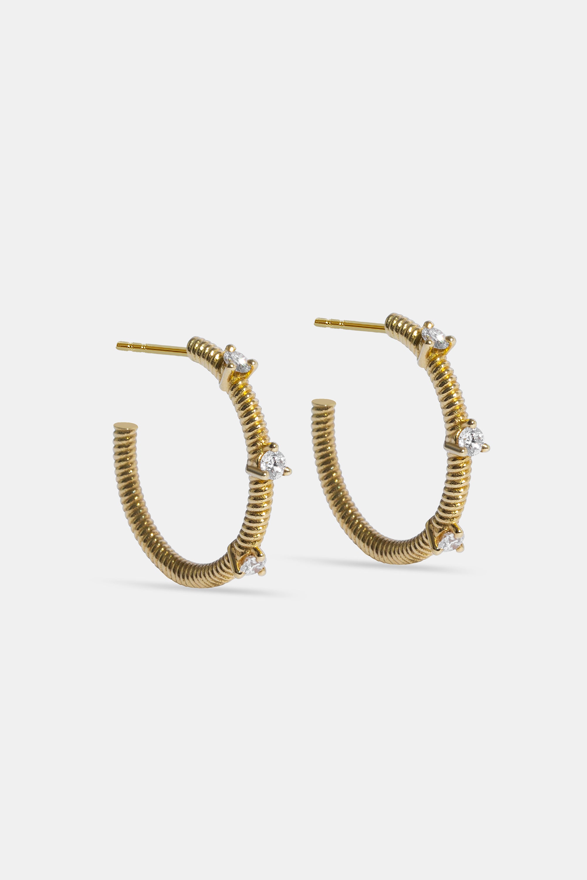 Pendientes criolla Cabo con diamantes