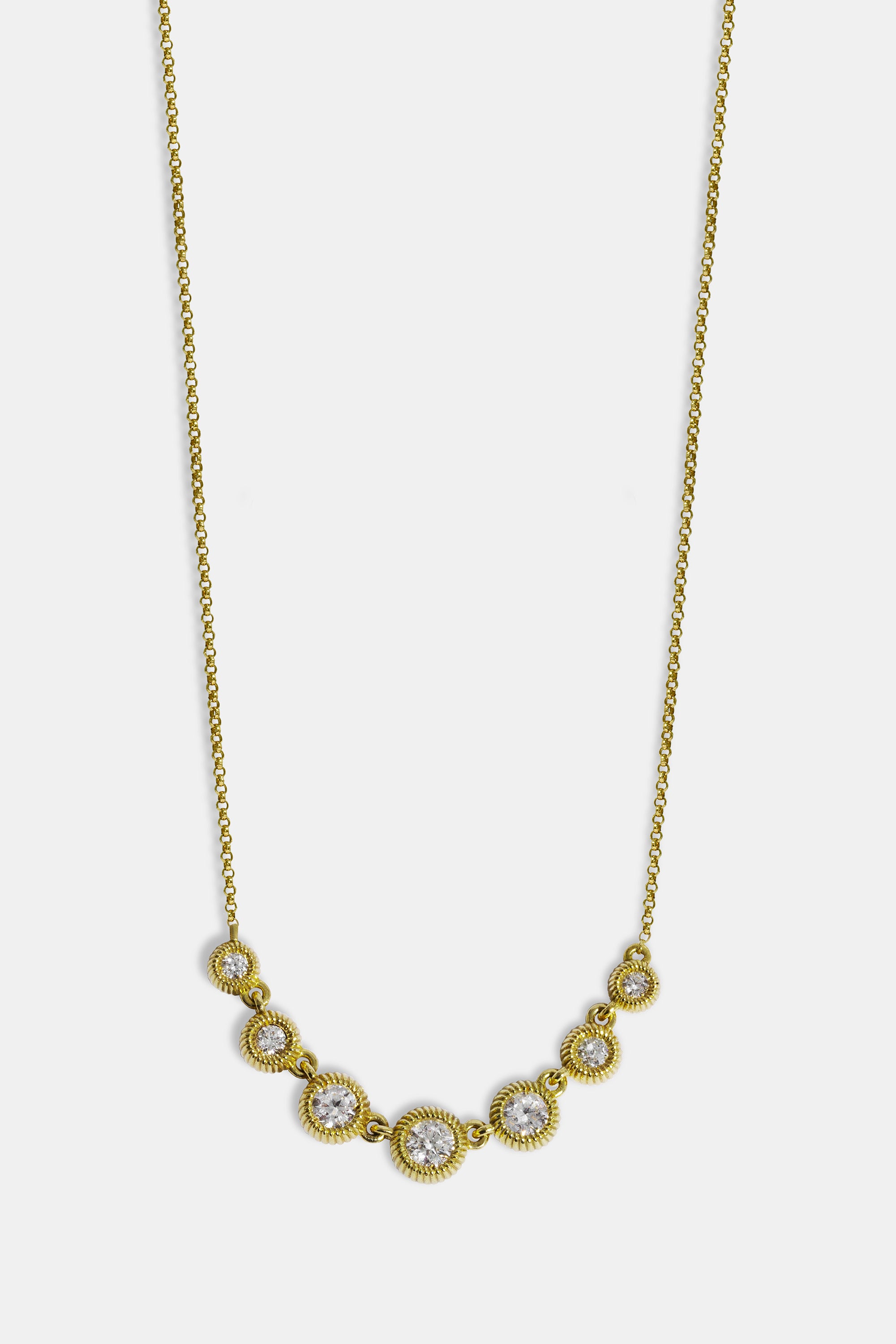 Collar Cabo demi 7 diamantes