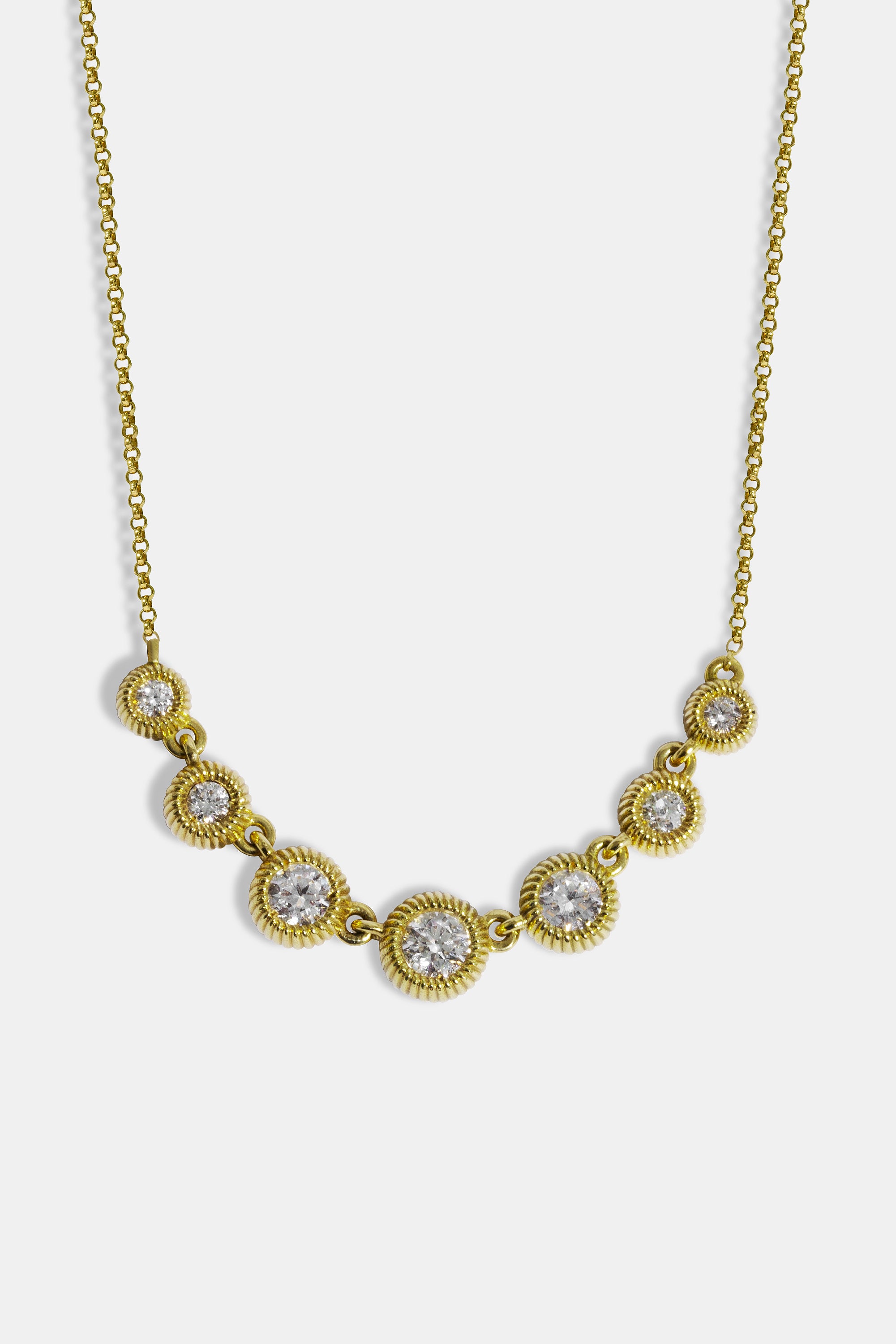 Collar Cabo demi 7 diamantes