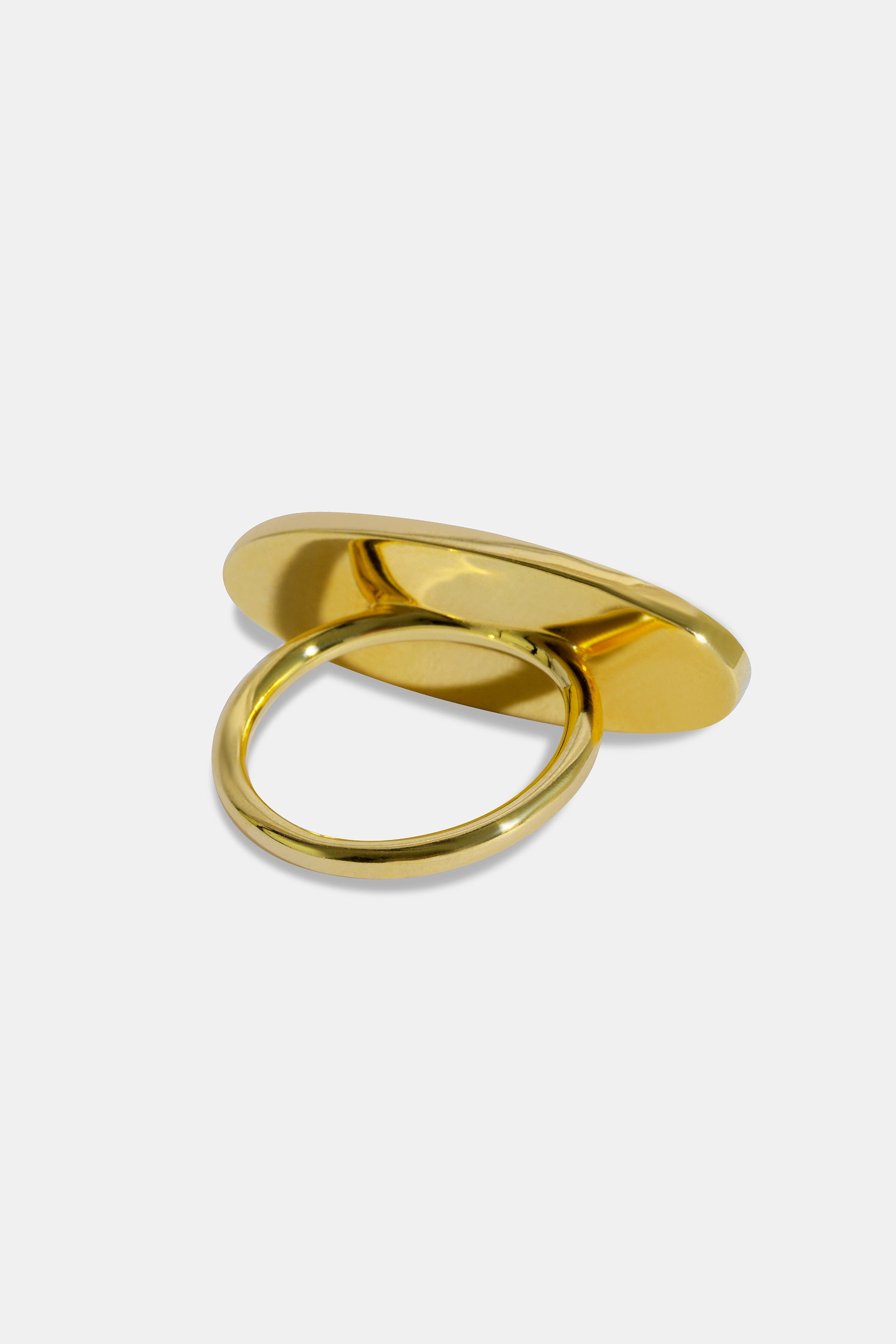 Midnight flat oval ring
