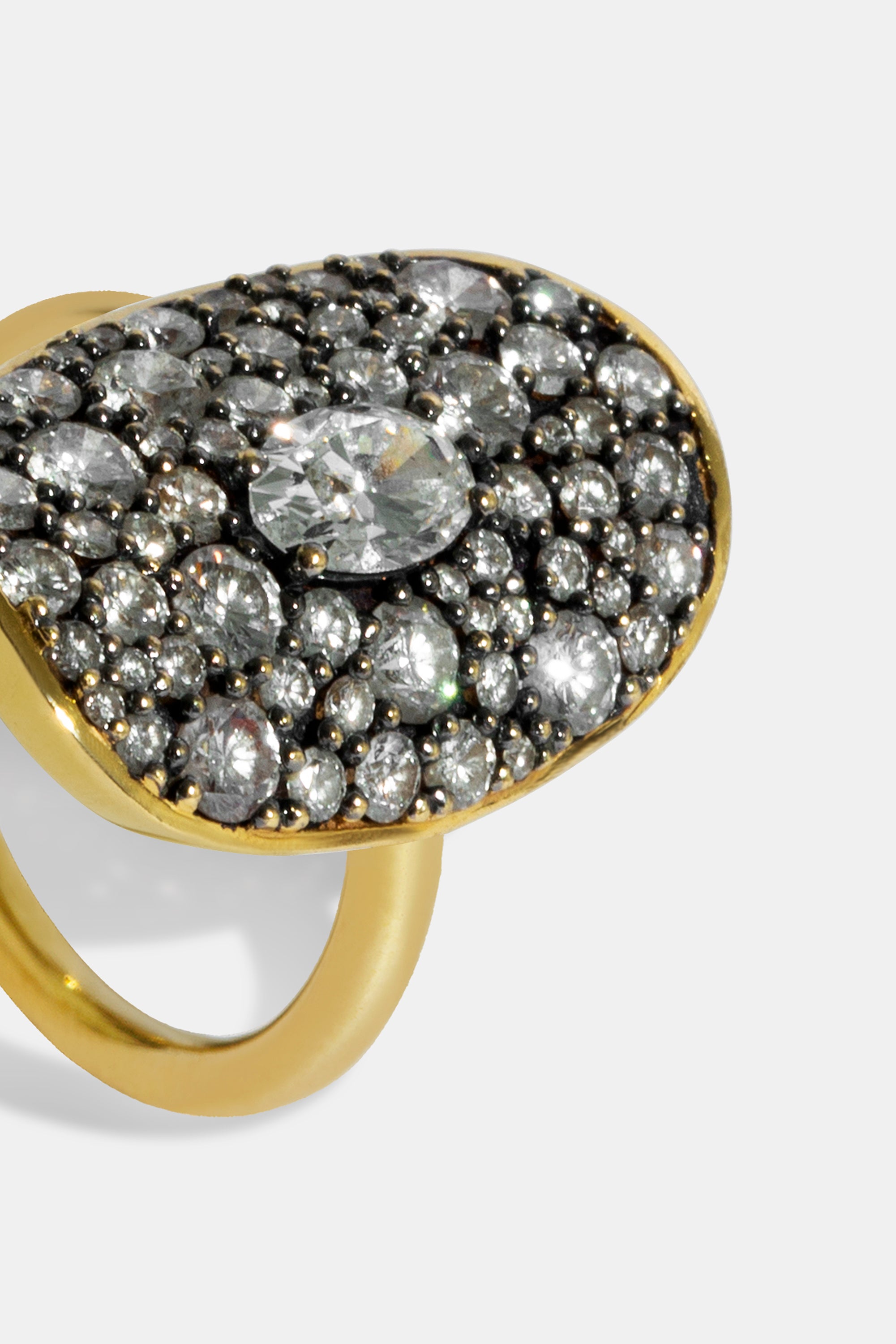 Midnight oval ring