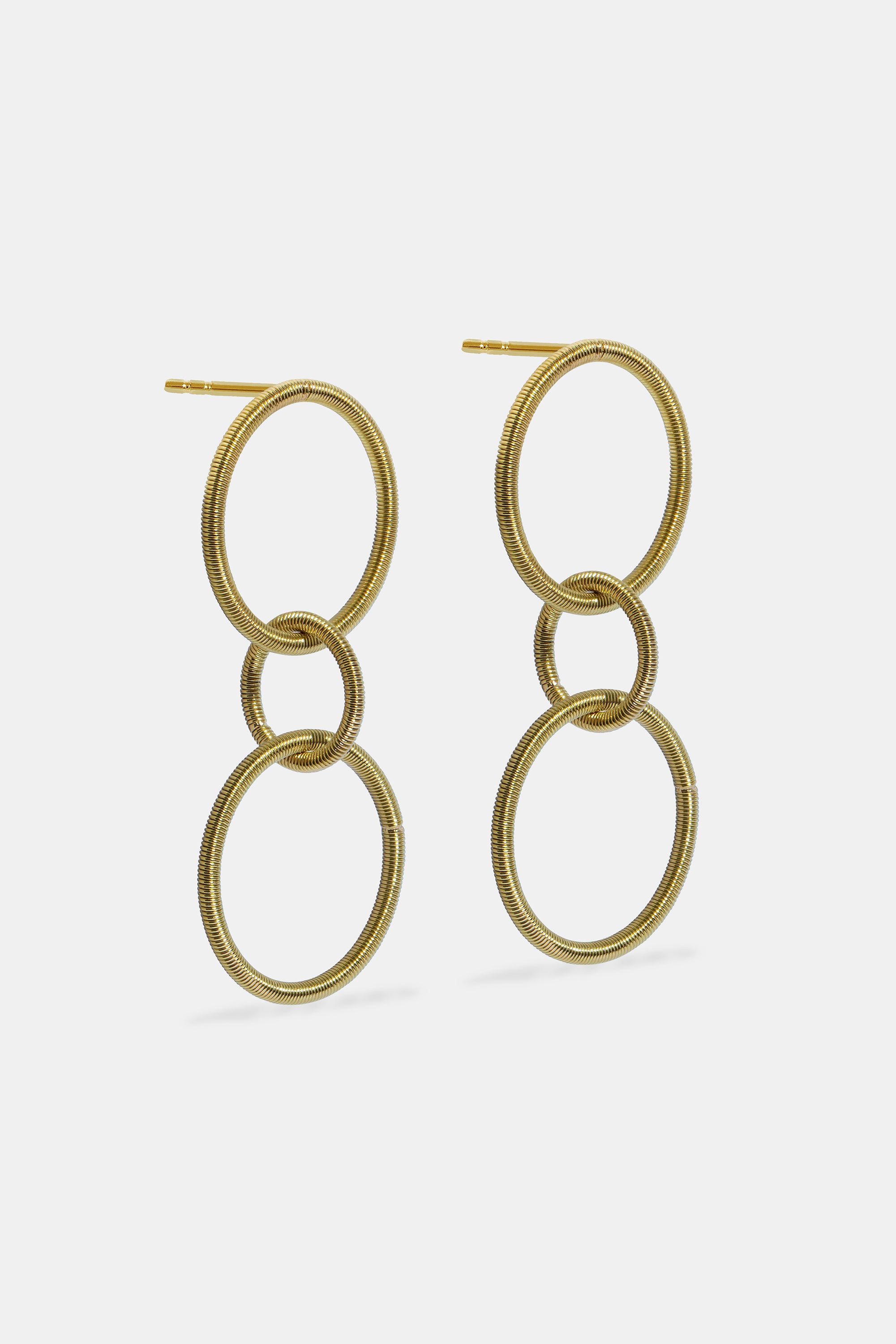Cabo multi uneven hoop earrings