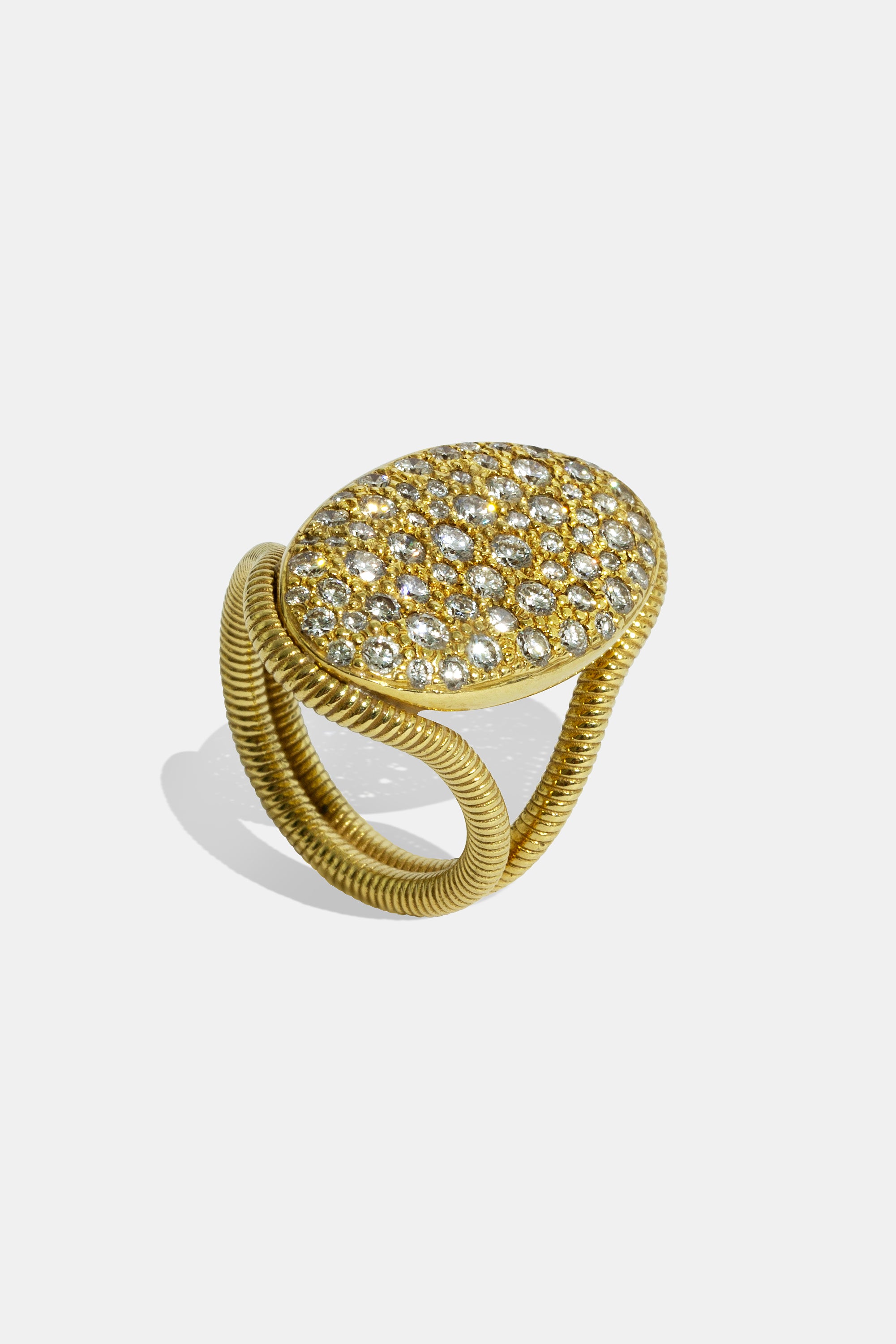 Cabo pavé oval ring