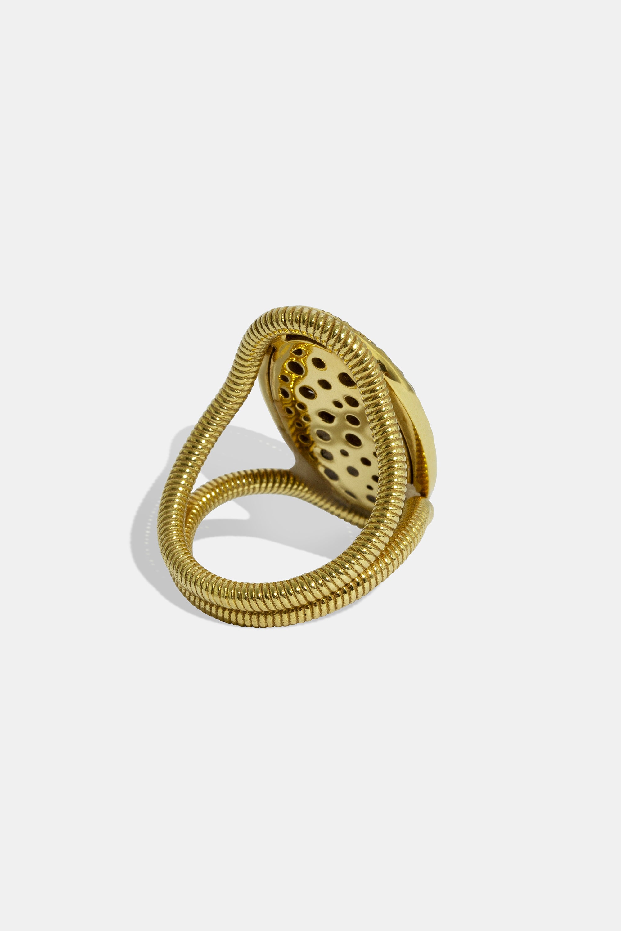 Cabo pavé oval ring